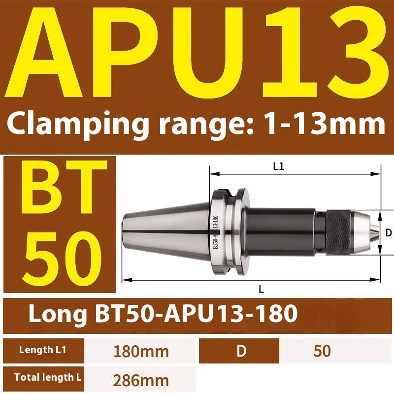 1077-APU one-piece self-tightening drill chuck BT30/BT40/BT50-APU08/13/16 drill bits straight shank milling cutter bits Shandong Denso Pricision Tools Co.,Ltd.